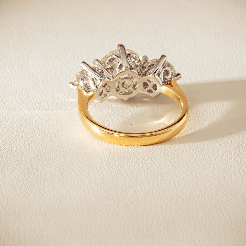 18ct Yellow & White Gold 5.03ct Diamond Coronado Ring - Ring - Walker & Hall