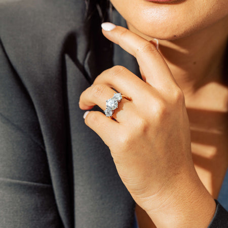 18ct Yellow & White Gold 5.03ct Diamond Coronado Ring - Ring - Walker & Hall