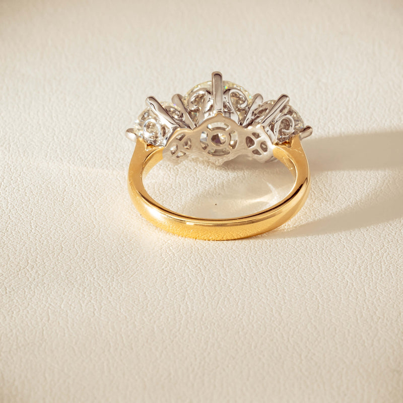 18ct Yellow & White Gold 5.03ct Diamond Coronado Ring - Ring - Walker & Hall