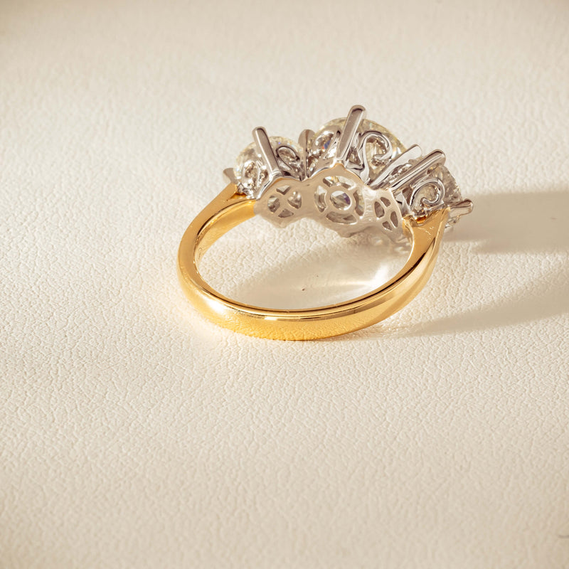 18ct Yellow & White Gold 5.03ct Diamond Coronado Ring - Ring - Walker & Hall