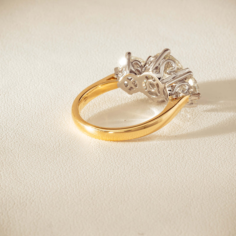 18ct Yellow & White Gold 5.03ct Diamond Coronado Ring - Ring - Walker & Hall