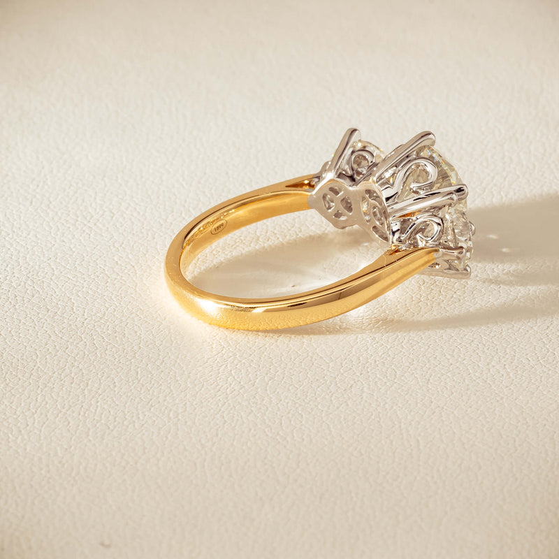 18ct Yellow & White Gold 5.03ct Diamond Coronado Ring - Ring - Walker & Hall