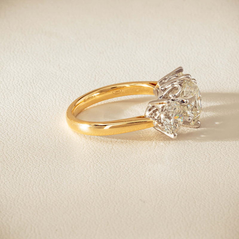 18ct Yellow & White Gold 5.03ct Diamond Coronado Ring - Ring - Walker & Hall