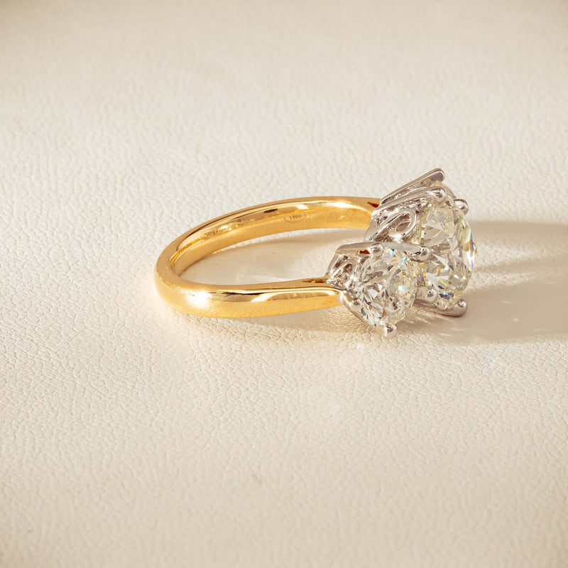 18ct Yellow & White Gold 5.03ct Diamond Coronado Ring - Ring - Walker & Hall