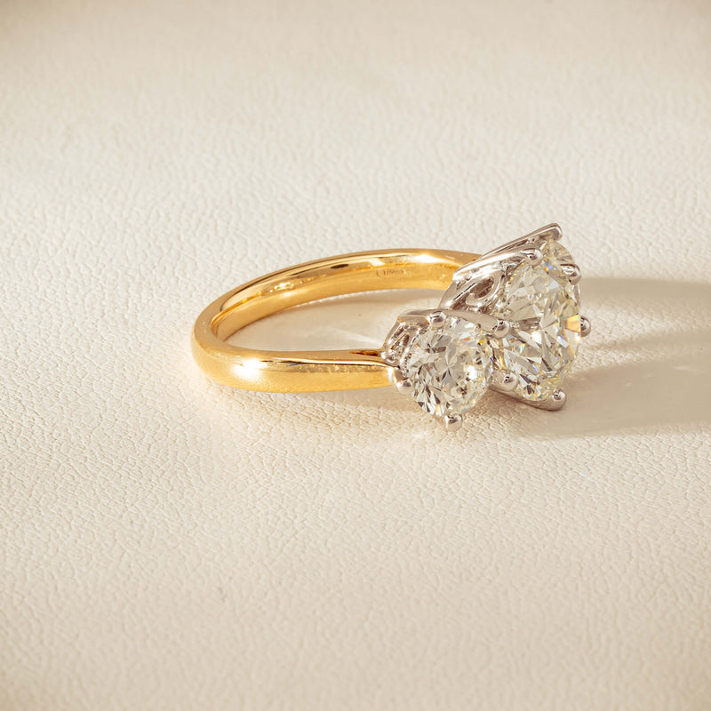 18ct Yellow & White Gold 5.03ct Diamond Coronado Ring - Ring - Walker & Hall