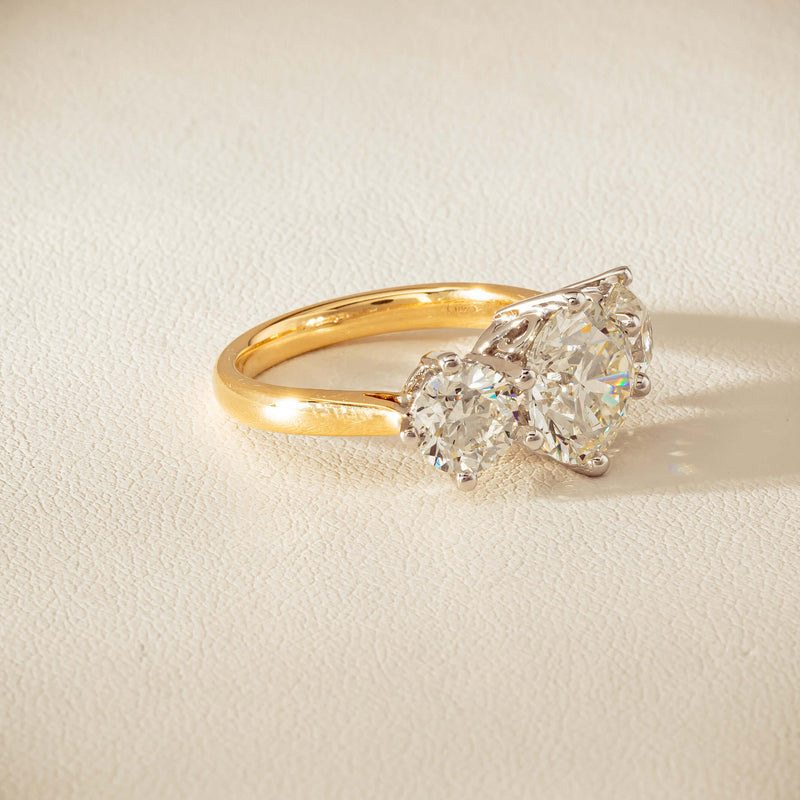 18ct Yellow & White Gold 5.03ct Diamond Coronado Ring - Ring - Walker & Hall