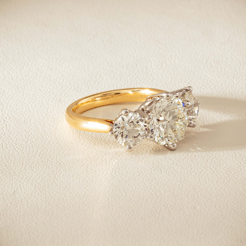 18ct Yellow & White Gold 5.03ct Diamond Coronado Ring - Ring - Walker & Hall