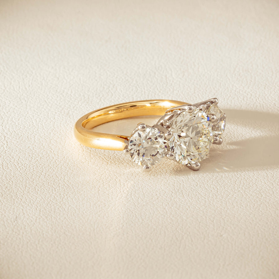 18ct Yellow & White Gold 5.03ct Diamond Coronado Ring - Ring - Walker & Hall