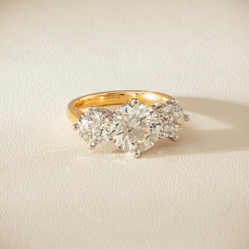 18ct Yellow & White Gold 5.03ct Diamond Coronado Ring - Ring - Walker & Hall