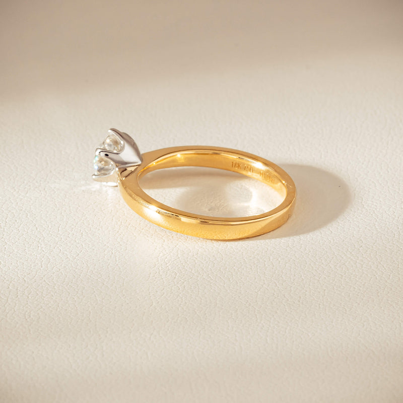 18ct Yellow Gold 1.00ct Reclaimed Diamond Nova Ring - Ring - Walker & Hall