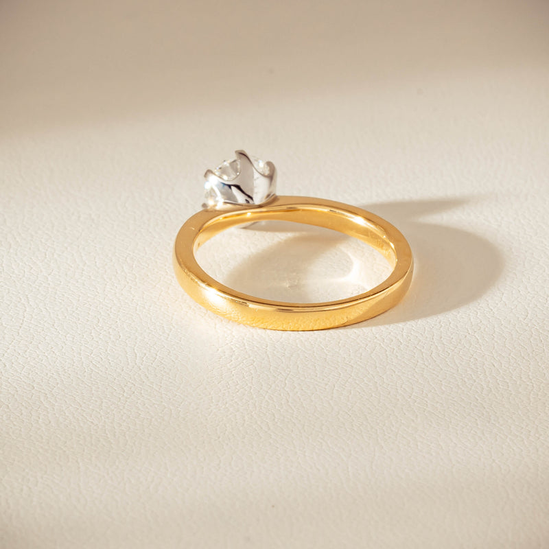 18ct Yellow Gold 1.00ct Reclaimed Diamond Nova Ring - Ring - Walker & Hall