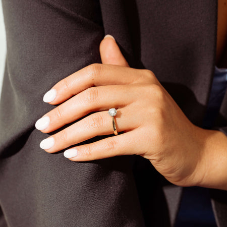 18ct Yellow Gold 1.00ct Reclaimed Diamond Nova Ring - Ring - Walker & Hall