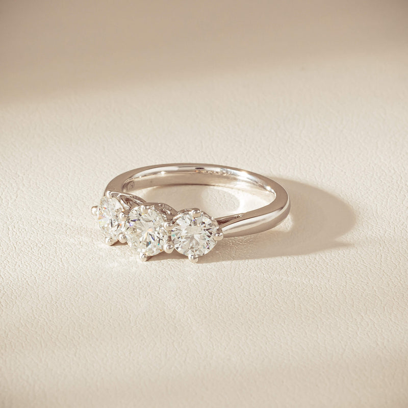 18ct White Gold 1.70ct Diamond Coronado Ring - Ring - Walker & Hall