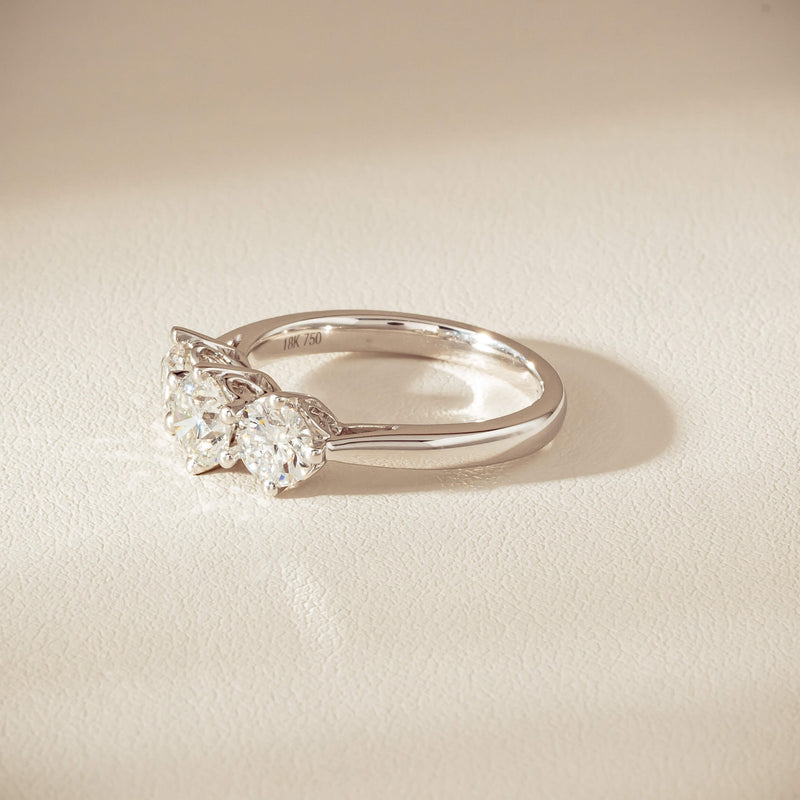 18ct White Gold 1.70ct Diamond Coronado Ring - Ring - Walker & Hall