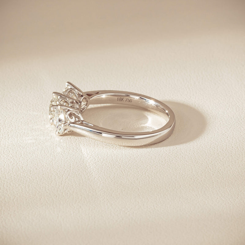 18ct White Gold 1.70ct Diamond Coronado Ring - Ring - Walker & Hall