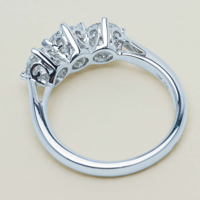 18ct White Gold 1.70ct Diamond Coronado Ring - Ring - Walker & Hall