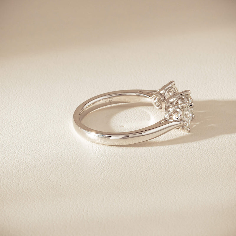 18ct White Gold 1.70ct Diamond Coronado Ring - Ring - Walker & Hall