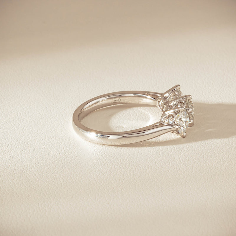 18ct White Gold 1.70ct Diamond Coronado Ring - Ring - Walker & Hall