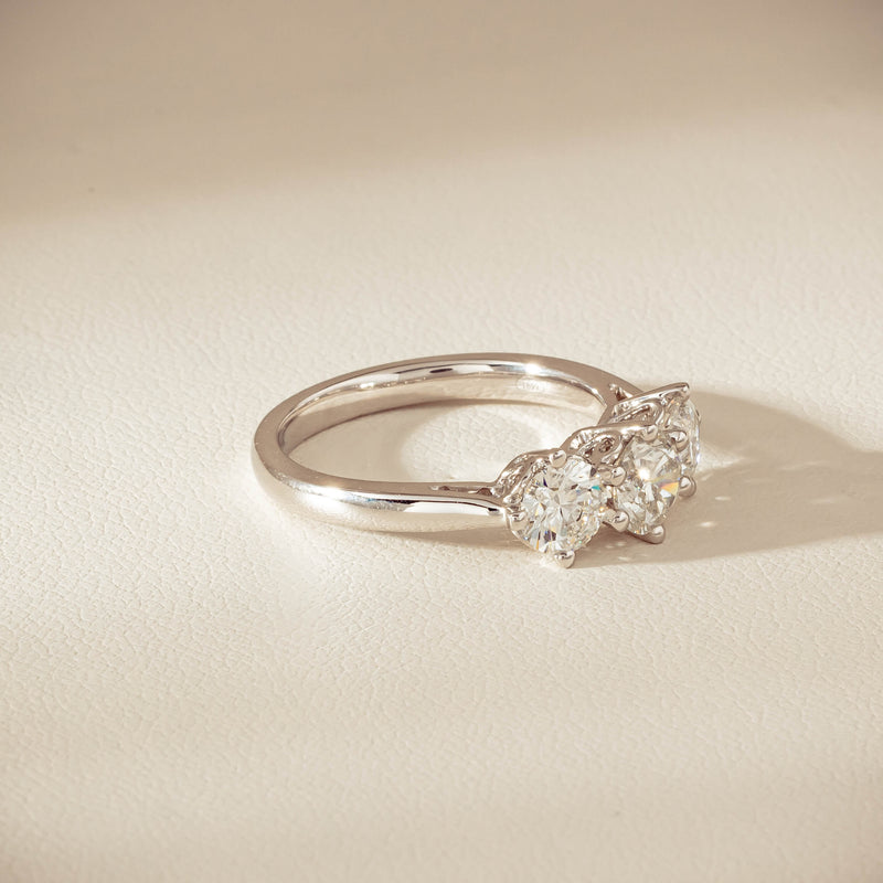 18ct White Gold 1.70ct Diamond Coronado Ring - Ring - Walker & Hall