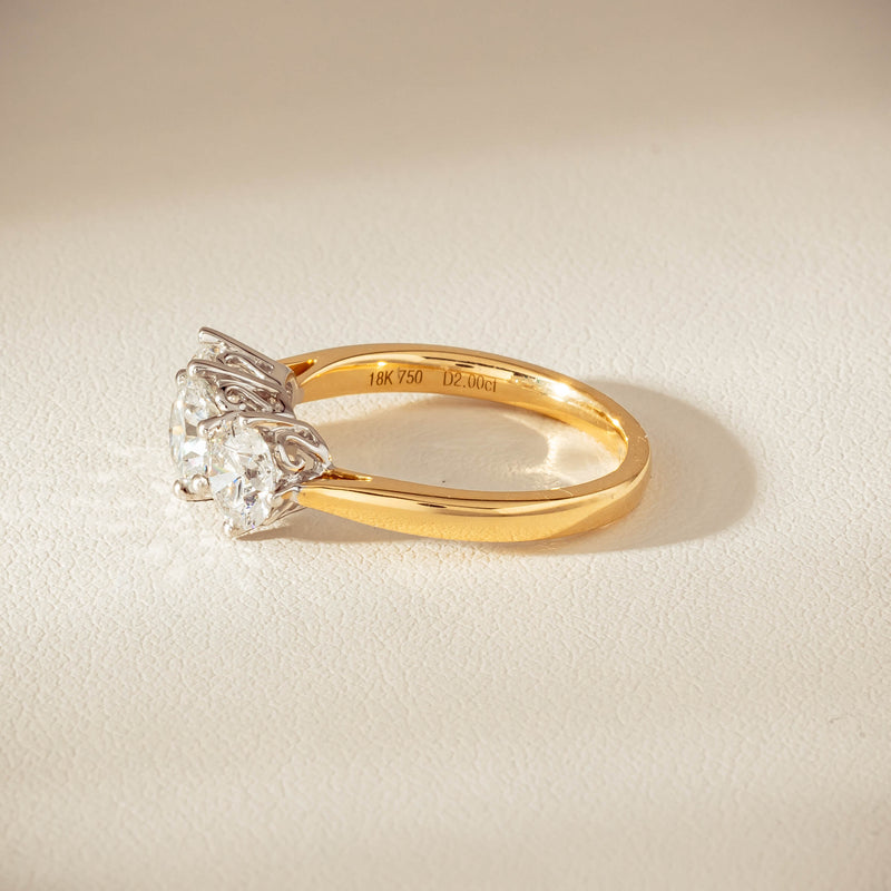 18ct Yellow Gold 2.00ct Diamond Coronado Ring - Ring - Walker & Hall