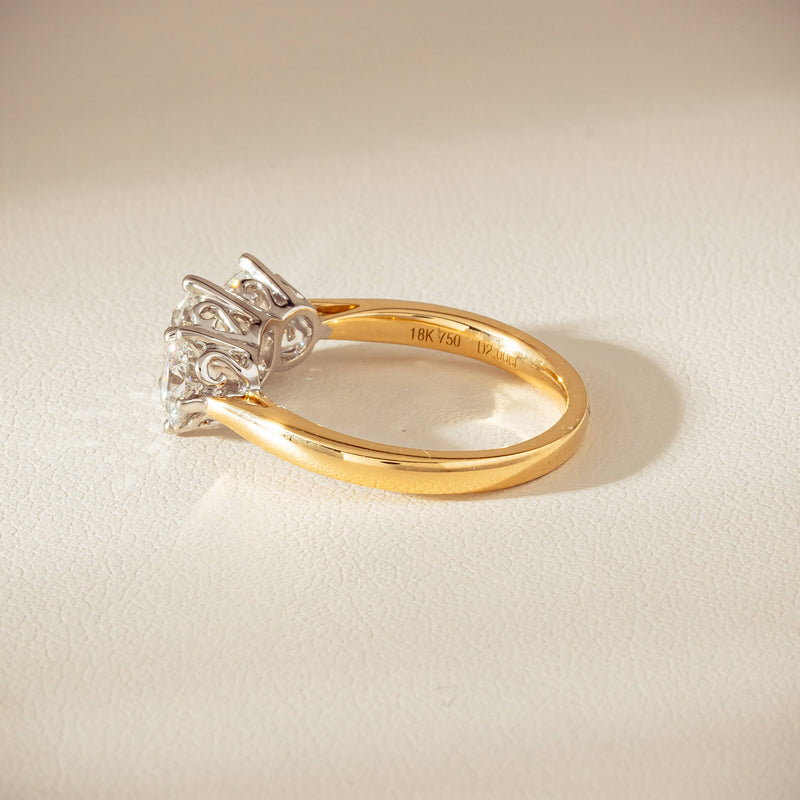 18ct Yellow Gold 2.00ct Diamond Coronado Ring - Ring - Walker & Hall