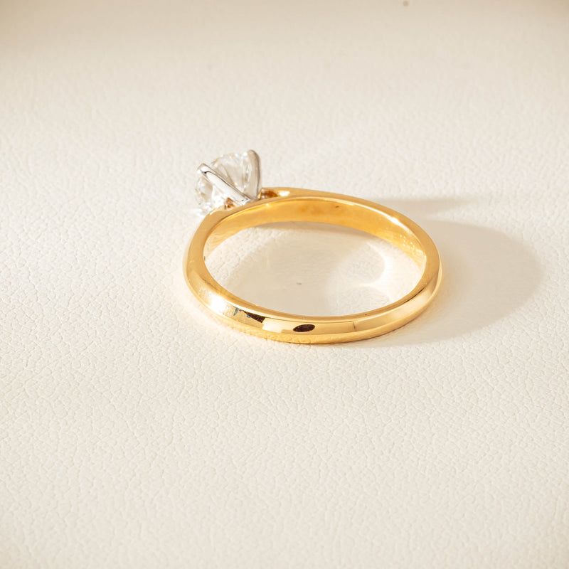 18ct Yellow Gold .72ct Reclaimed Diamond Venetian Ring - Ring - Walker & Hall