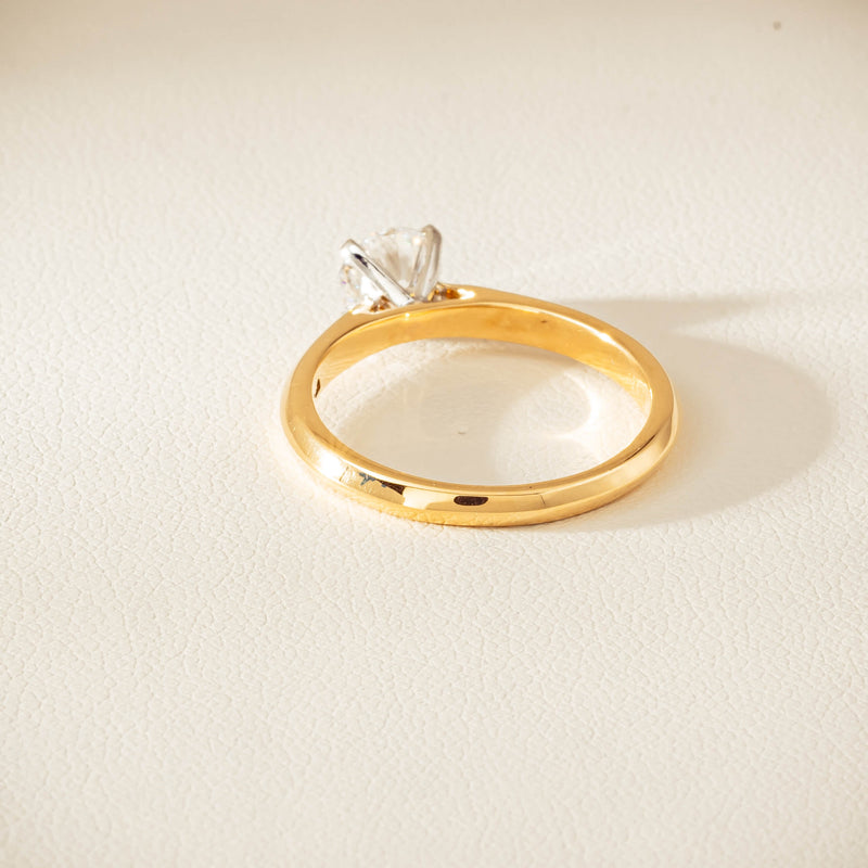 18ct Yellow Gold .72ct Reclaimed Diamond Venetian Ring - Ring - Walker & Hall