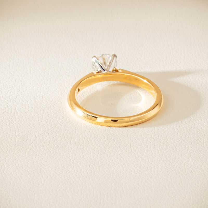 18ct Yellow Gold .72ct Reclaimed Diamond Venetian Ring - Ring - Walker & Hall