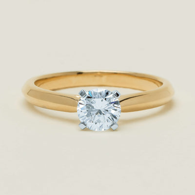 18ct Yellow Gold .72ct Reclaimed Diamond Venetian Ring - Ring - Walker & Hall