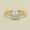 18ct Yellow Gold 1.00ct Radiant Diamond Dawn Ring - Ring - Walker & Hall