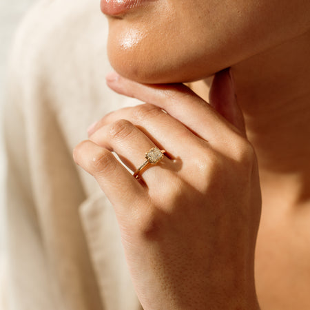 18ct Yellow Gold 1.00ct Radiant Diamond Dawn Ring - Ring - Walker & Hall