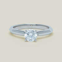 18ct White Gold .78ct Reclaimed Diamond Venetian Ring - Ring - Walker & Hall