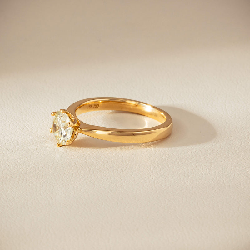 18ct Yellow Gold 1.05ct Reclaimed Fancy Diamond Nova Ring - Ring - Walker & Hall