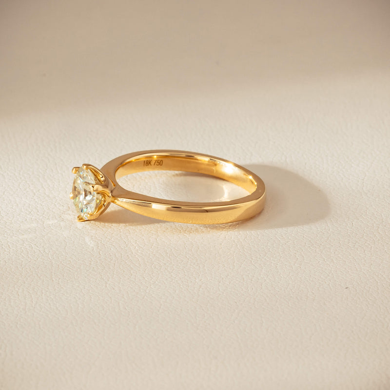 18ct Yellow Gold 1.05ct Reclaimed Fancy Diamond Nova Ring - Ring - Walker & Hall