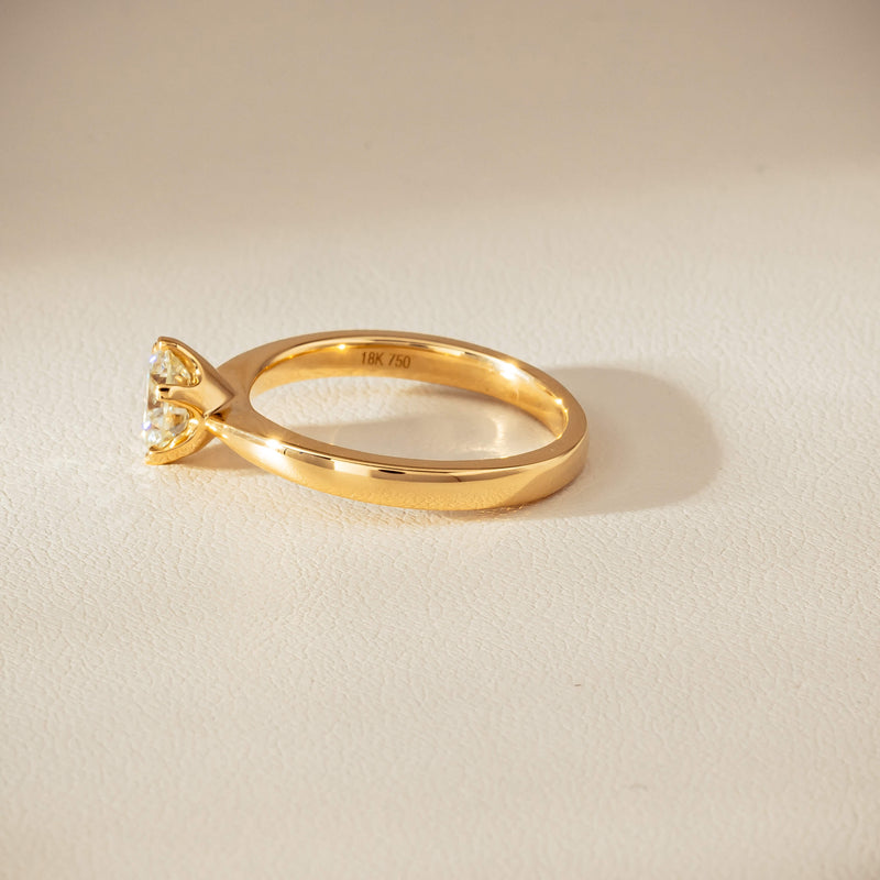 18ct Yellow Gold 1.05ct Reclaimed Fancy Diamond Nova Ring - Ring - Walker & Hall