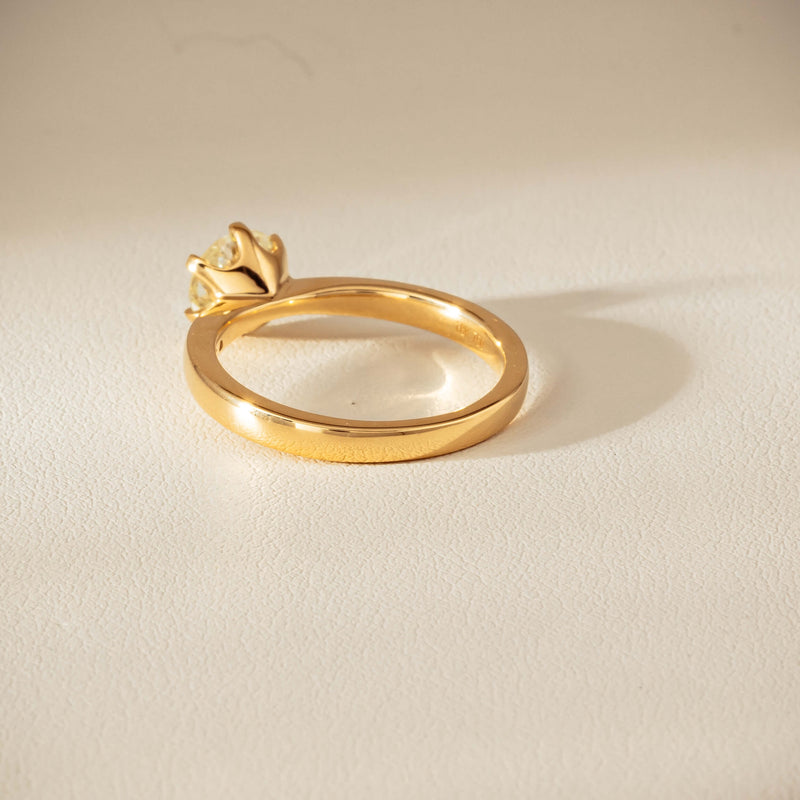 18ct Yellow Gold 1.05ct Reclaimed Fancy Diamond Nova Ring - Ring - Walker & Hall