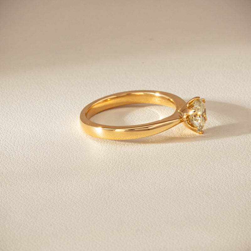 18ct Yellow Gold 1.05ct Reclaimed Fancy Diamond Nova Ring - Ring - Walker & Hall