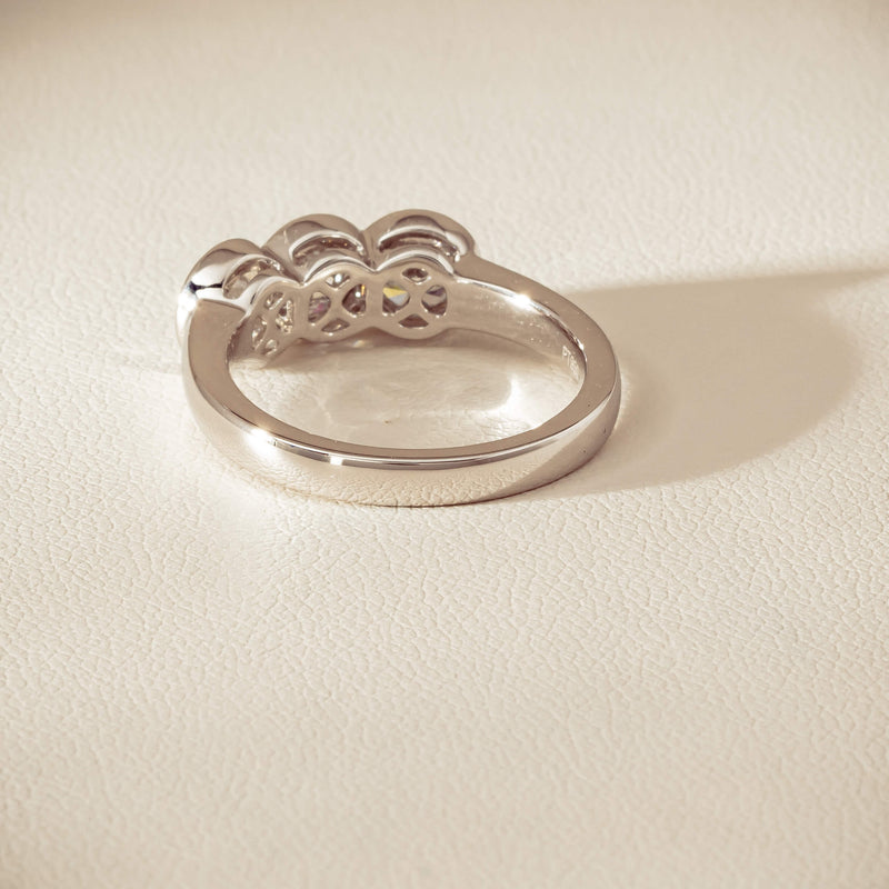 Platinum 1.61ct Reclaimed Diamond Three-Stone Natalia Ring - Ring - Walker & Hall