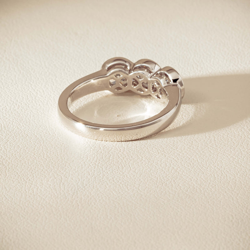 Platinum 1.61ct Reclaimed Diamond Three-Stone Natalia Ring - Ring - Walker & Hall