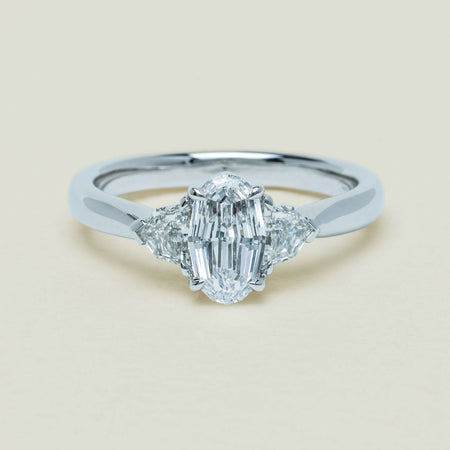 18ct White Gold 1.01ct Oval-Cut Diamond Ring - Ring - Walker & Hall