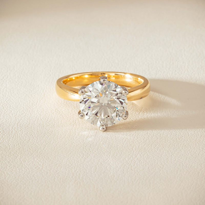 18ct Yellow Gold 4.01ct Diamond Nova Ring - Ring - Walker & Hall