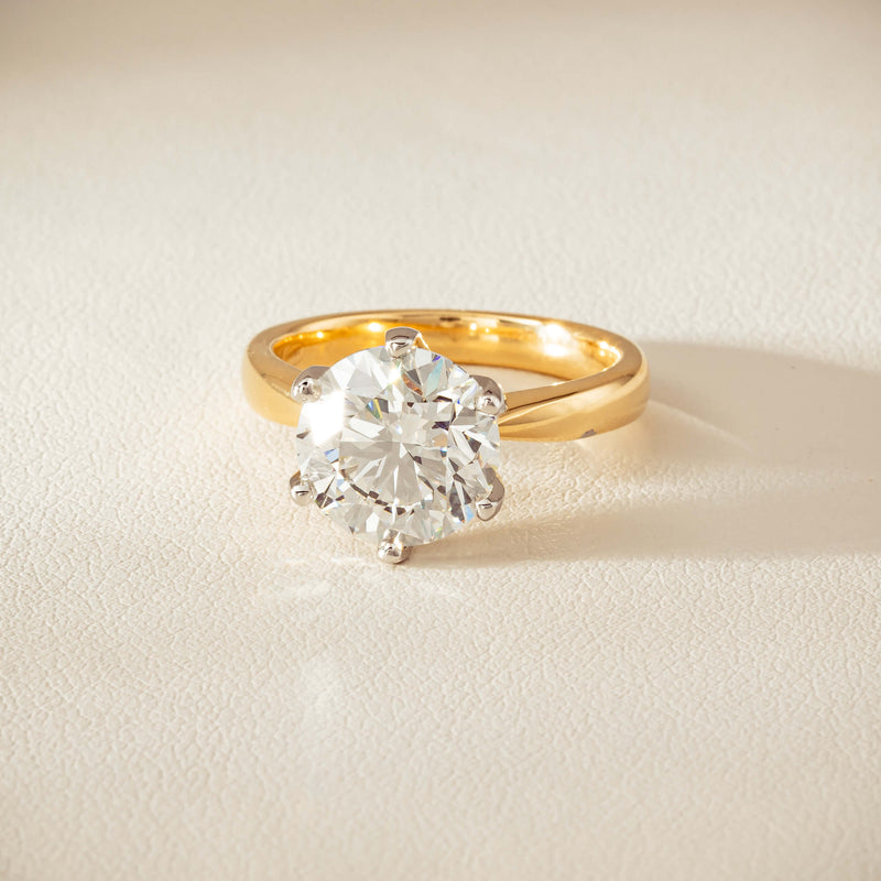 18ct Yellow Gold 4.01ct Diamond Nova Ring - Ring - Walker & Hall