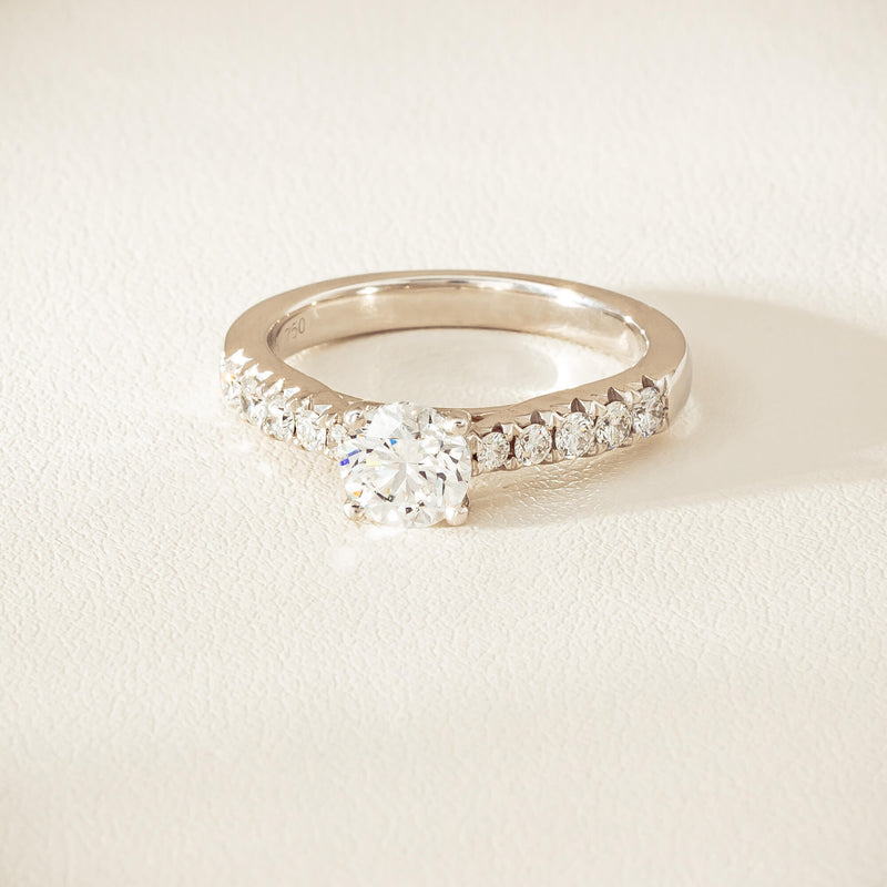 18ct White Gold .91ct Reclaimed Diamond Phoenix Ring - Ring - Walker & Hall