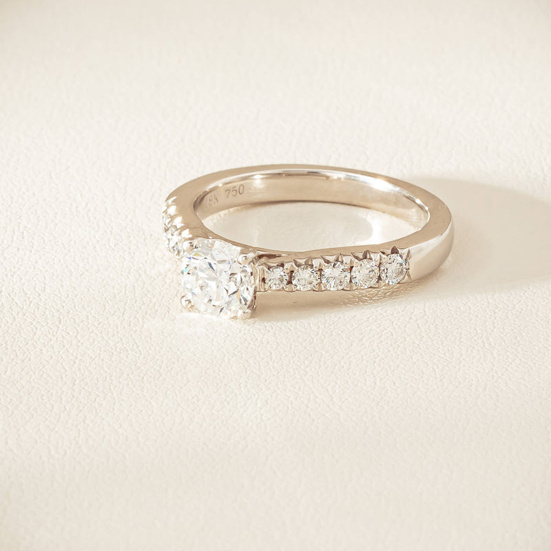 18ct White Gold .91ct Reclaimed Diamond Phoenix Ring - Ring - Walker & Hall