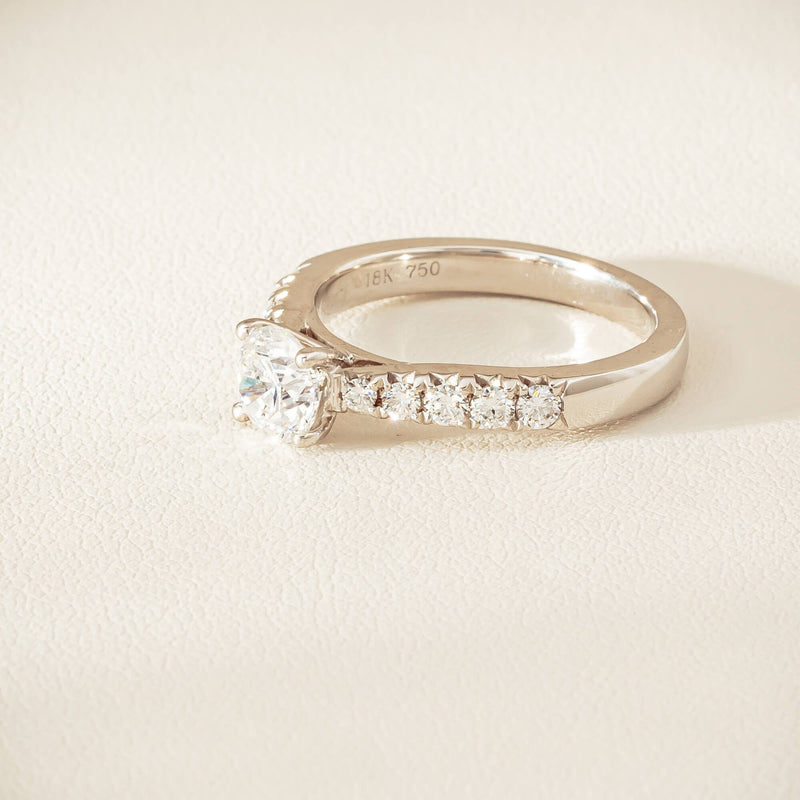 18ct White Gold .91ct Reclaimed Diamond Phoenix Ring - Ring - Walker & Hall