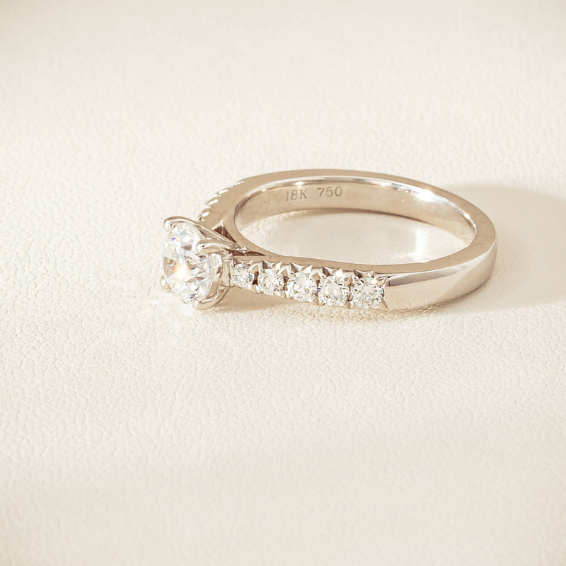 18ct White Gold .91ct Reclaimed Diamond Phoenix Ring - Ring - Walker & Hall