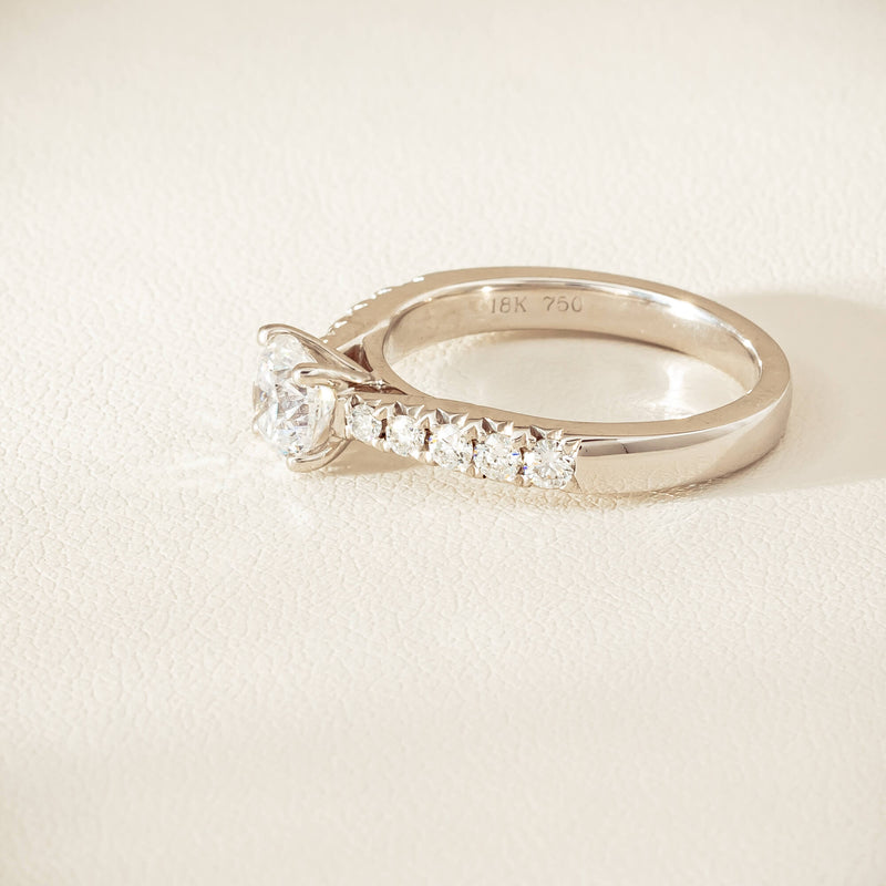 18ct White Gold .91ct Reclaimed Diamond Phoenix Ring - Ring - Walker & Hall