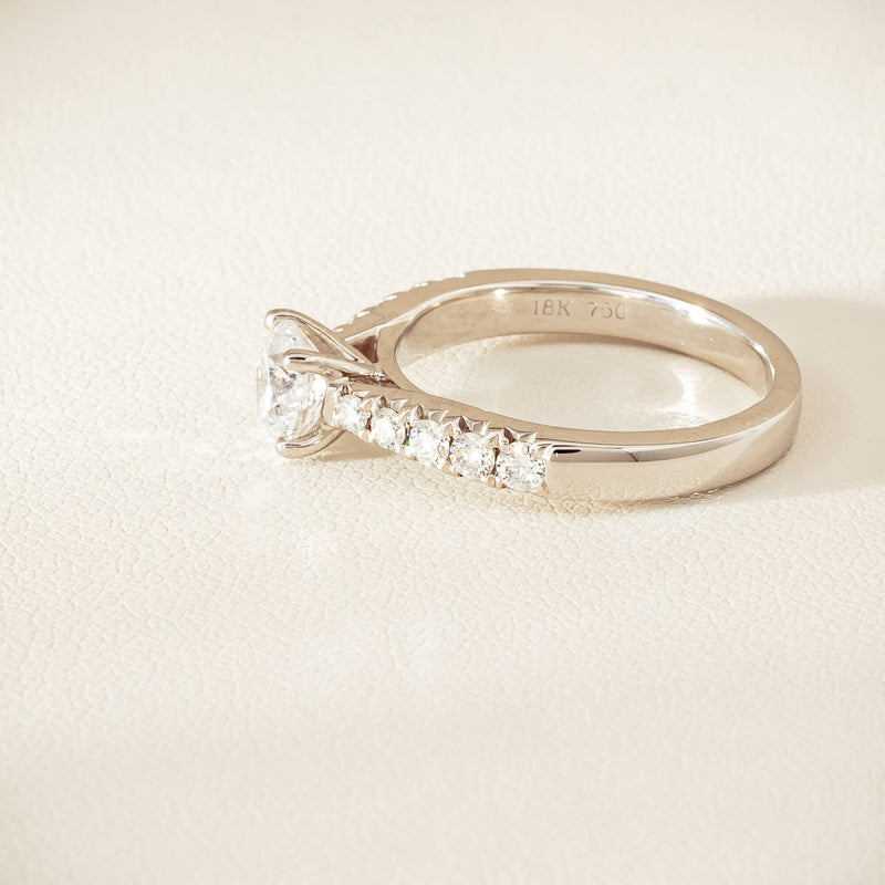 18ct White Gold .91ct Reclaimed Diamond Phoenix Ring - Ring - Walker & Hall