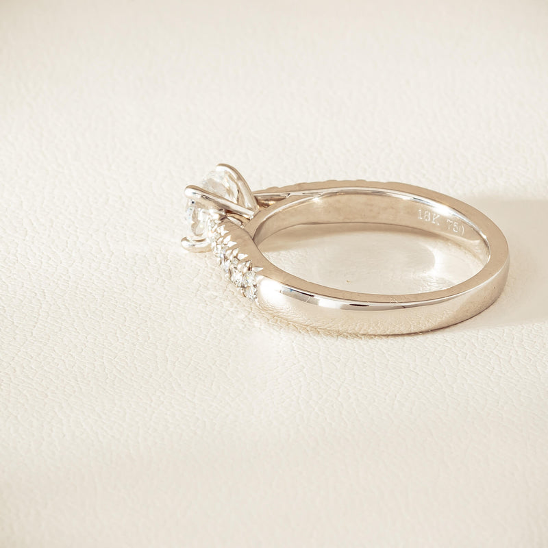 18ct White Gold .91ct Reclaimed Diamond Phoenix Ring - Ring - Walker & Hall