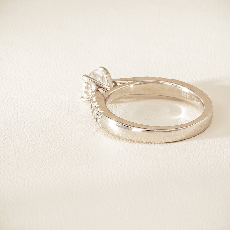 18ct White Gold .91ct Reclaimed Diamond Phoenix Ring - Ring - Walker & Hall